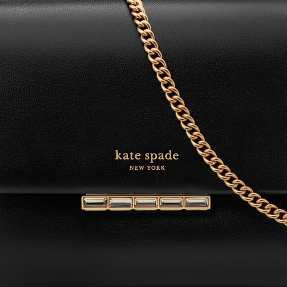 kate spade new york Grace Embellished Clutch, Black - Picture 2 of 9